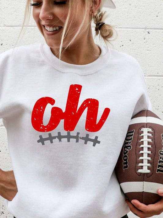 Ohio Football Stitch Gameday Crewneck Sweatshirt